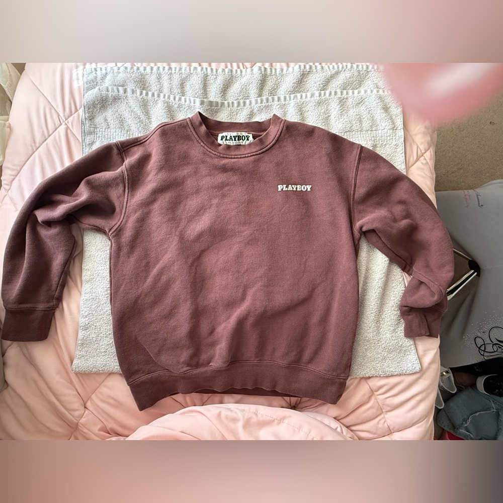 Playboy Men's Maroon Sweater
